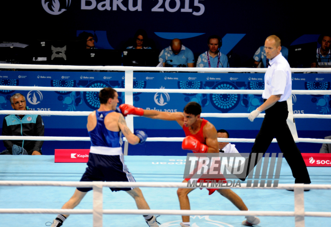 Bakı 2015: Kişilər arasında boks yarışının üçüncü gününə start verilib. Azərbaycan, 18 iyun 2015